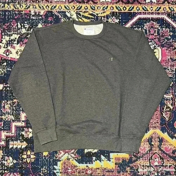 Champion Authentic Athleticwear Vintage SWEATSHIRT Mens Large‎ Grey Crew Neck - Picture 1 of 1